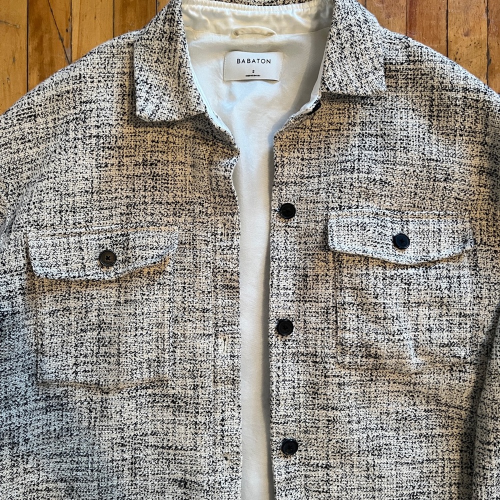 Babaton Aritzia Cream Tweed Women's Jacket Joan - Picture 3 of 7